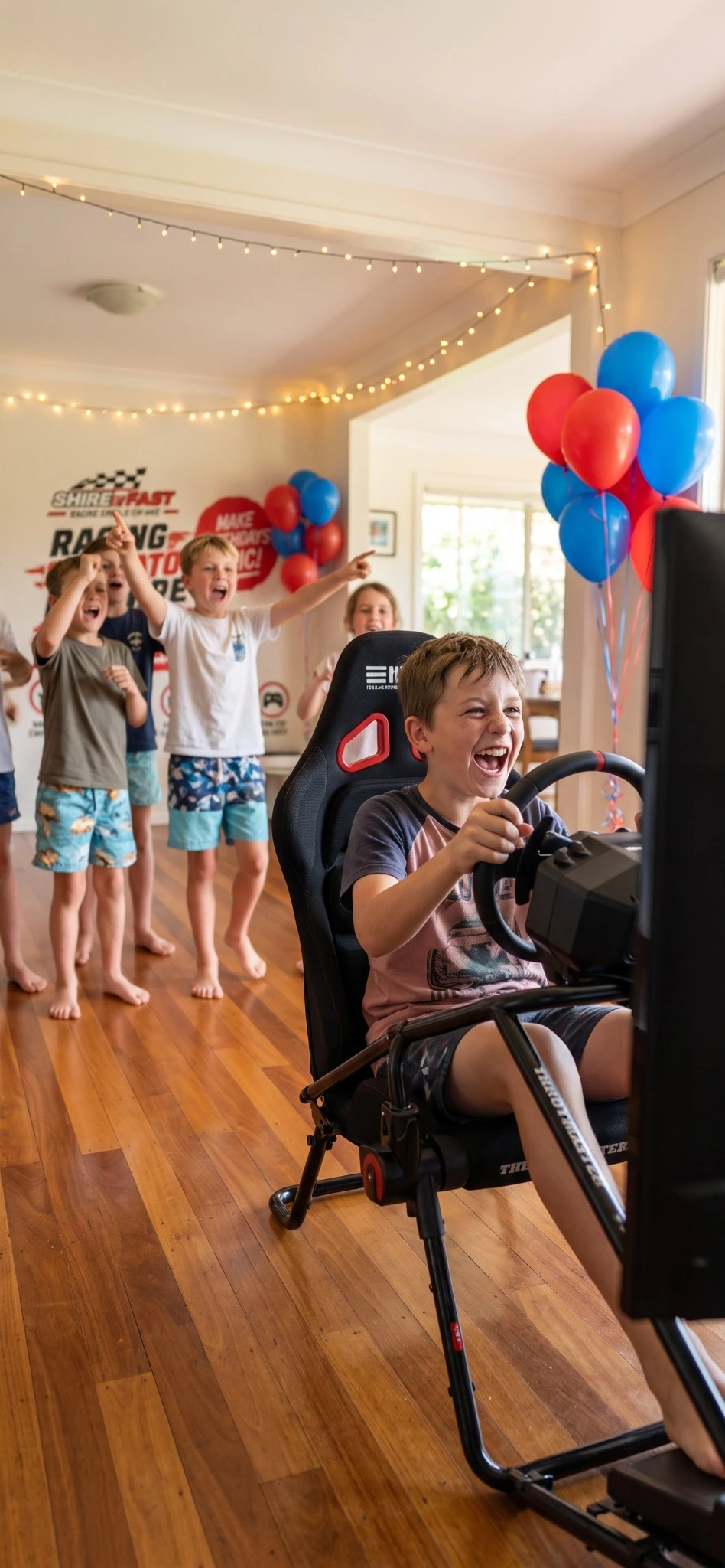 Base racing simulator package